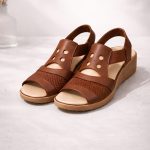 Women’s Brown Comfort Wedge Sandals – Everyday Casual Wear